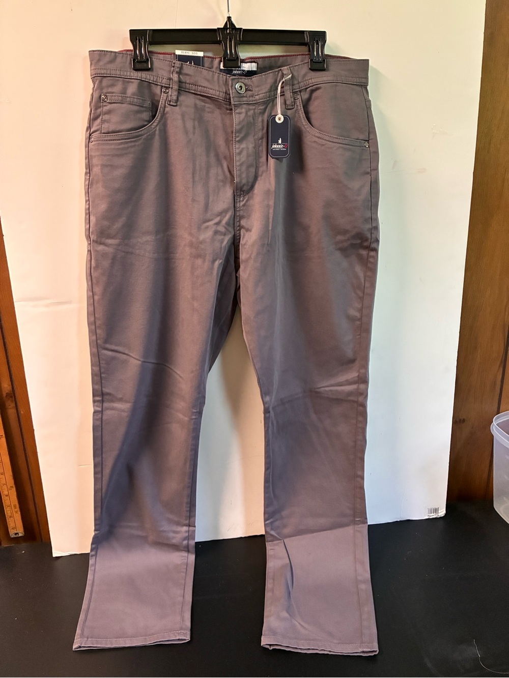 johnnie-O Men’s 5 pocket pants in Dusty Gray